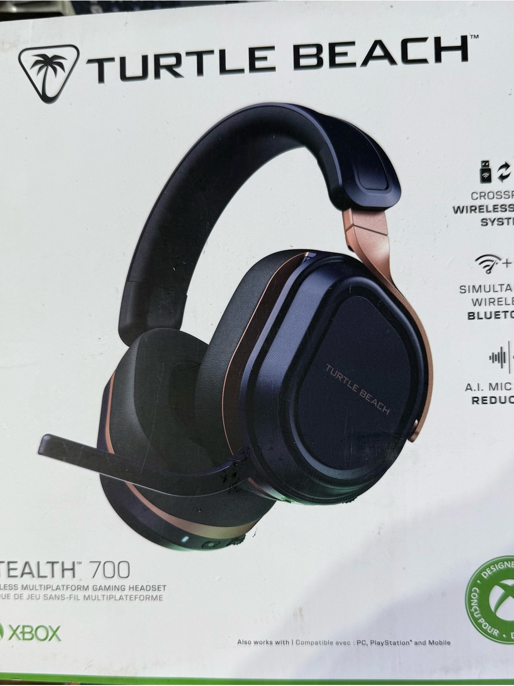 Turtle Beach Stealth 700 Gen 3 Wireless Bluetooth Xbox Headset Blue/Gold